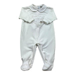 I Delfi Tutina Manica Lunga Tinta Unita per Neonata 25P5100 BIANCO I DELFI 