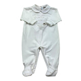 I Delfi Tutina Manica Lunga Tinta Unita per Neonata 25P5100 BIANCO I DELFI 