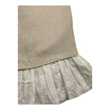 La Stupenderia Plain Palazzo Pants With Contrast Trim Beige For Girls