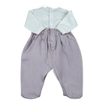 Lalalu' Tutina Bicolore con Applicazione Fiocco per Neonata TJL13P BIANCO/ROSA LALALU' 
