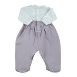 Lalalu' Tutina Bicolore con Applicazione Fiocco per Neonata TJL13P BIANCO/ROSA LALALU' 