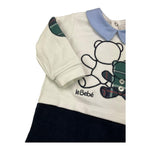 LE BEBE' tutina manica lunga bicolore Bianco/blu per Neonato LBB5139 BIANCO/BLU LE BEBE' 