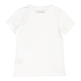 Trussardi T-Shirt Tinta Unita Girocollo con Stampa per Neonata TIP21104 BIANCO TRUSSARDI 