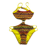 4Giveness One Piece Swimsuit Fantasy Print With Openings Yellow For Girls