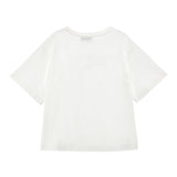 Philosophy T-Shirt Girocollo Tinta Unita con Stampa per Bambina I1E605XXX BIANCO PHILOSOPHY 