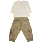 GUESS completo 2 pezzi shirt-pantalone Bianco/beige per Neonato I4YG10K8HM3 BIANCO/BEIGE GUESS 