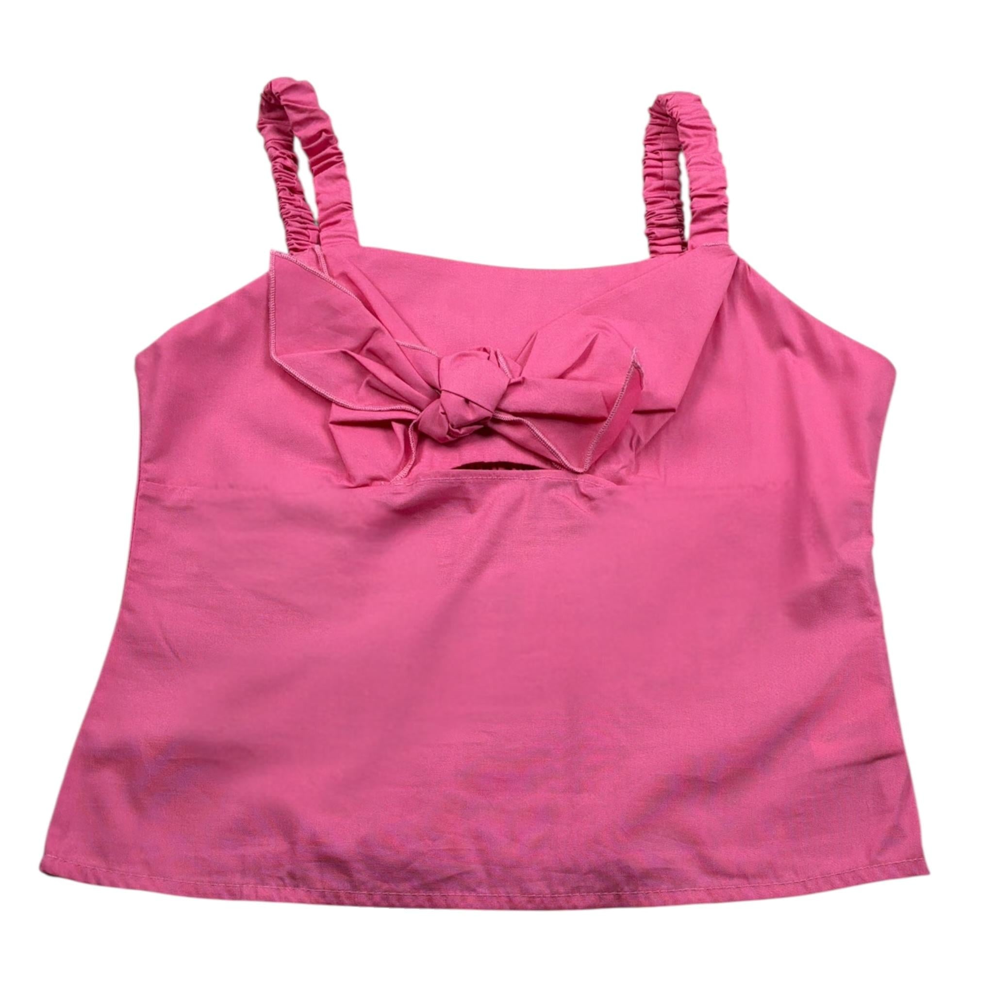 Lu Lu By Miss Grant Top Bretelline tinta unita Rosa per Bambina LL2732 ROSA LU LU BY MISS GRANT 