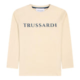 TRUSSARDI shirt girocollo tinta unita Beige per Neonato TIA24085TSX BEIGE TRUSSARDI 