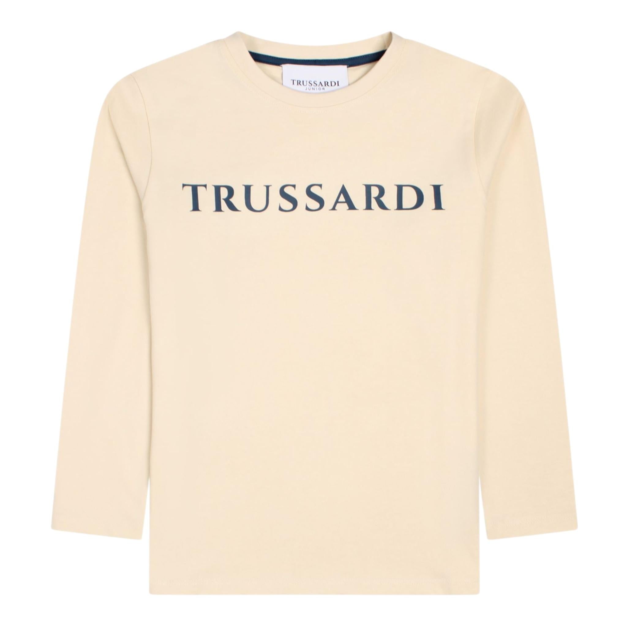 TRUSSARDI shirt girocollo tinta unita Beige per Neonato TIA24085TSX BEIGE TRUSSARDI 