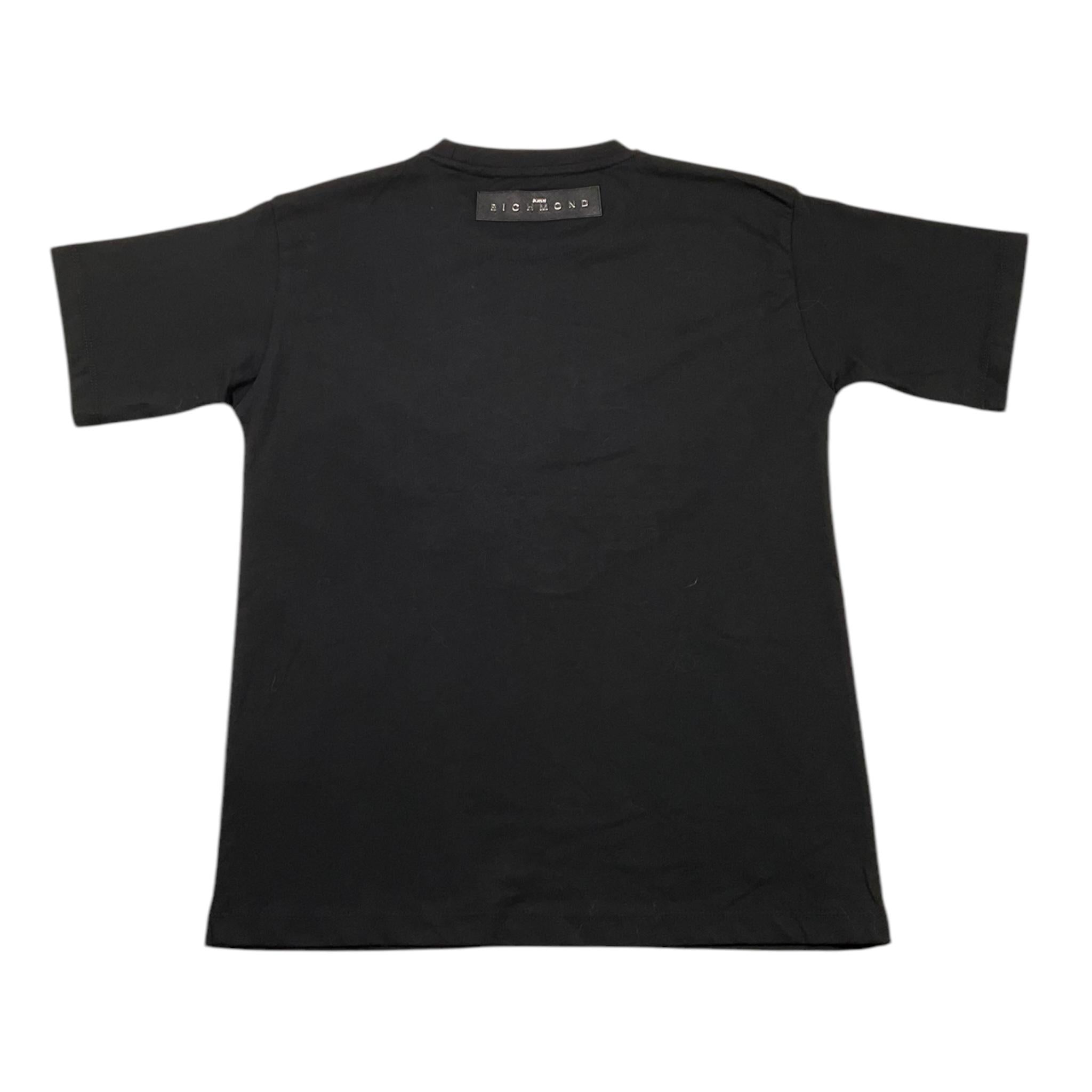 JOHN RICHMOND t-shirt girocollo tinta unita con taschino Nero per Bambina RBA25173TS NERO JOHN RICHMOND 