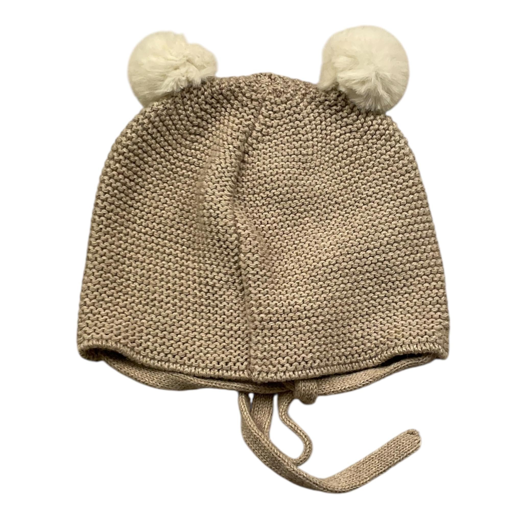 PAZ RODRIGUEZ cappello tinta unita cn pon pon Beige per Neonato 040121187 BEIGE PAZ RODRIGUEZ 