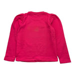 MOUSSE felpa tinta unita girocollo con stampa Fuxia per Bambina SBUFFO FUXIA MOUSSE 