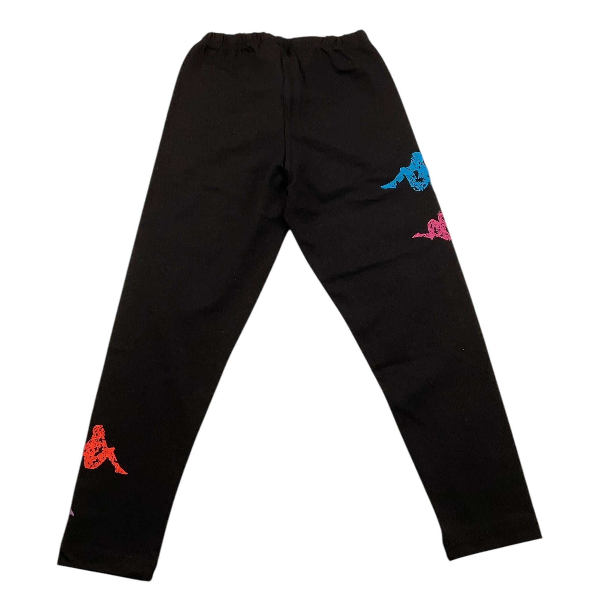 KAPPA leggins tinta unita cn logo Nero per Bambina 3741P0134 NERO KAPPA 