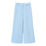 Twinset Pantalone A Palazzo Tinta Unita per Bambina 251GJ2QN8X AZZURRO TWINSET 
