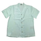 Never Too Solid Color Aqua Green Half Sleeve Shirt For Boys