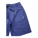 Cesare Paciotti Solid Color Bermuda Shorts with Elastic Waistband Blue for Boys