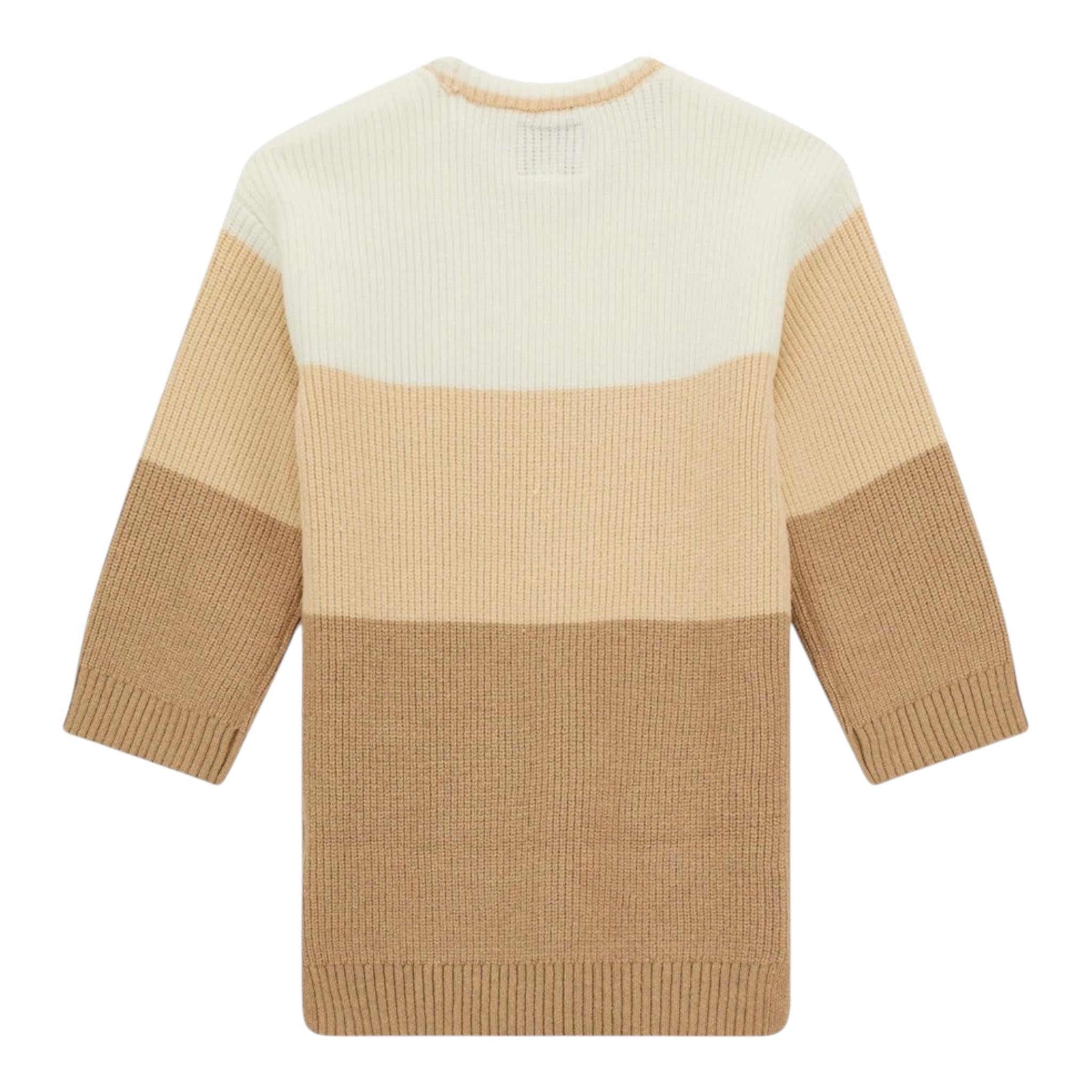 GUESS abito bicolore girocollo con stampa Beige/panna per Neonata K4BK19Z3FU0 BEIGE/PANNA GUESS 