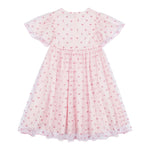 Moschino Abito Mezza Manica Tinta Unita con Tulle per Neonata MDV0C0 ROSA MOSCHINO 