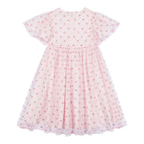 Moschino Abito Mezza Manica Tinta Unita con Tulle per Neonata MDV0C0 ROSA MOSCHINO 