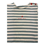Not Only Monday Cream Striped Pattern T-Shirt For Newborns