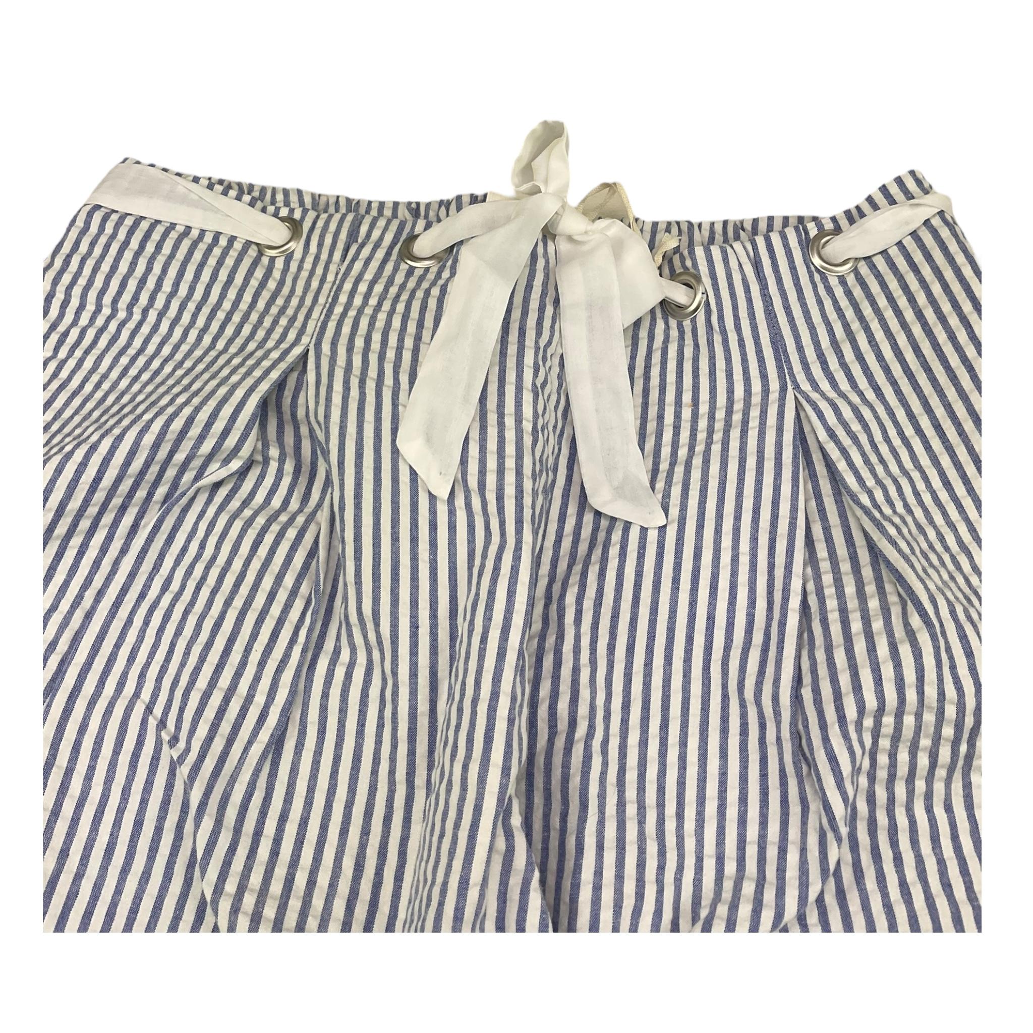 Zhoe & Tobiah Pantalone Modello Palazzo Fantasia A Righe per Bambina STS2F BIANCO/BLU ZHOE & TOBIAH 