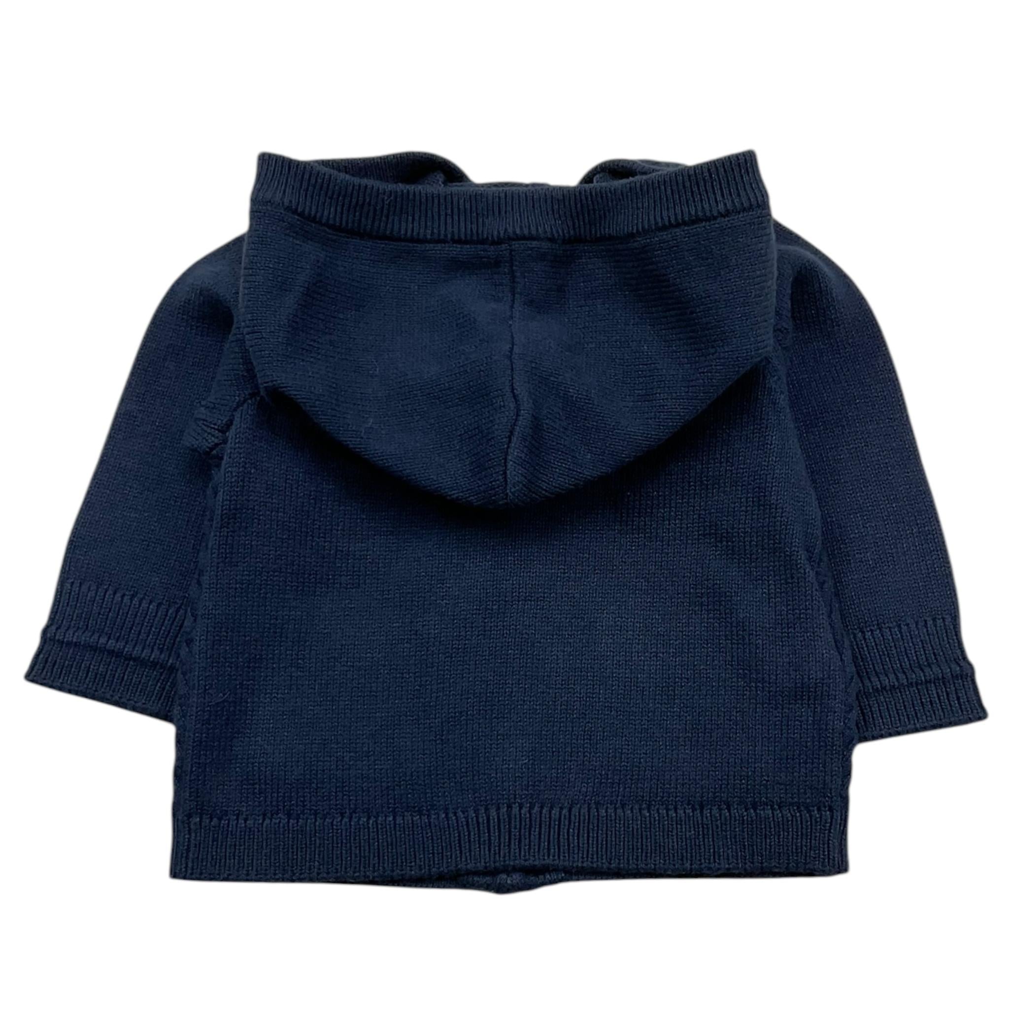 MAYORAL cardigan tinta unita con cappuccio e zip Blu per Neonato 2309 BLU MAYORAL 