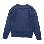 TRUSSARDI cardigan tinta unita con logo Blu per Bambino TBA25010CD BLU TRUSSARDI 