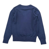 TRUSSARDI cardigan tinta unita con logo Blu per Bambino TBA25010CD BLU TRUSSARDI 