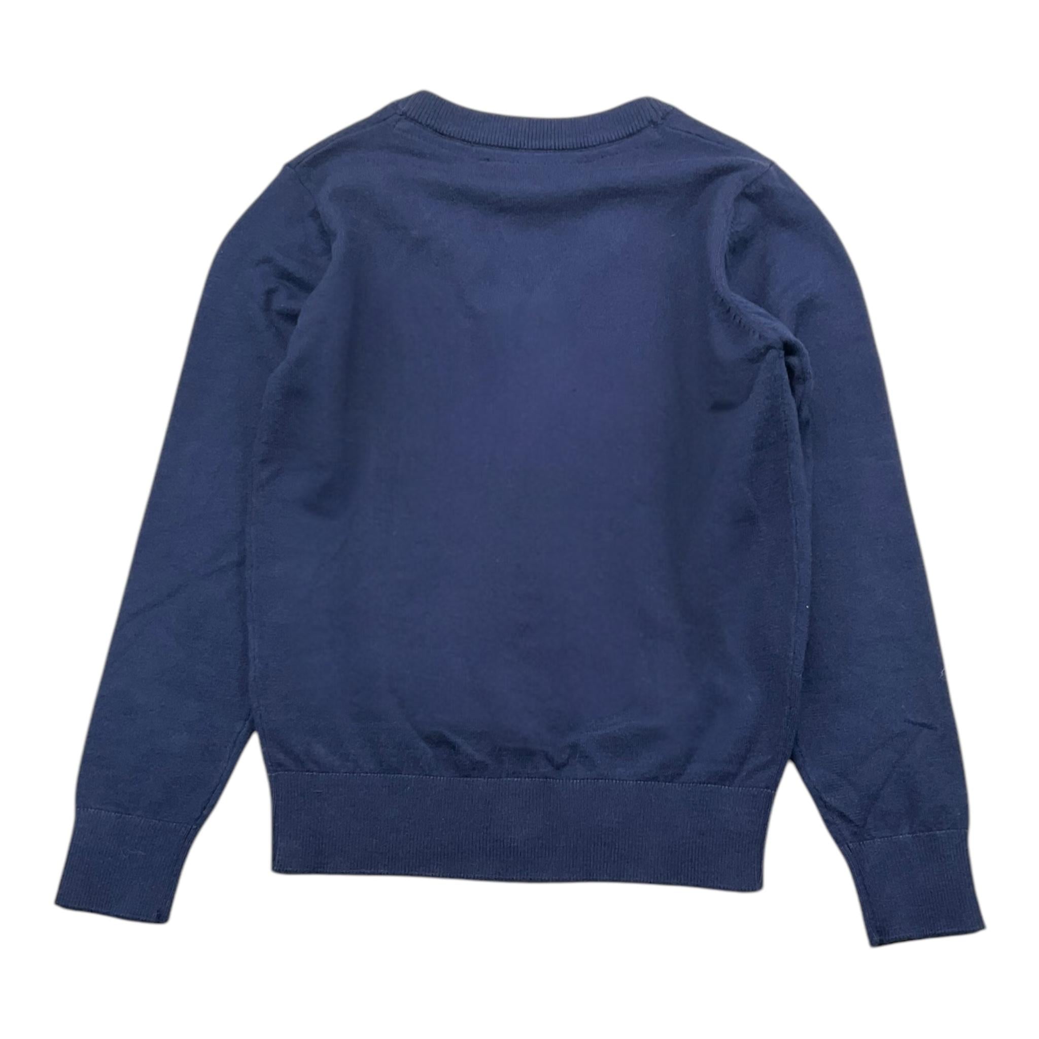 TRUSSARDI cardigan tinta unita con logo Blu per Bambino TBA25010CD BLU TRUSSARDI 