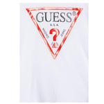 Guess T-Shirt Tinta Unita con Stampa per Bambino N73I55K8HM0X BIANCO GUESS 