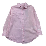 Saint Barth Camicia Bicolore con Fantasia A Righe per Bambina BRIG0033 BIANCO/ROSA SAINT BARTH 
