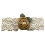 MARLU' fascia tinta unita con applicazione Bianco per Neonata IH805FAT BIANCO MARLU' 