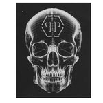 PHILIPPE PLEIN t-shirt girocollo tinta unita con stampa logo Nero per Bambino BTK1269 NERO PHILIPPE PLEIN 