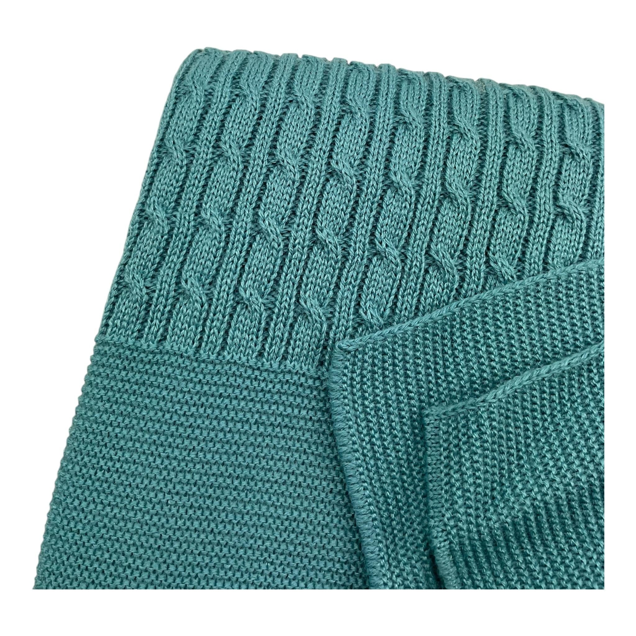 MAC ILUSIO'N coperta tinta unita con ricami Verde per Neonato TO77X VERDE MAC ILUSIO'N 