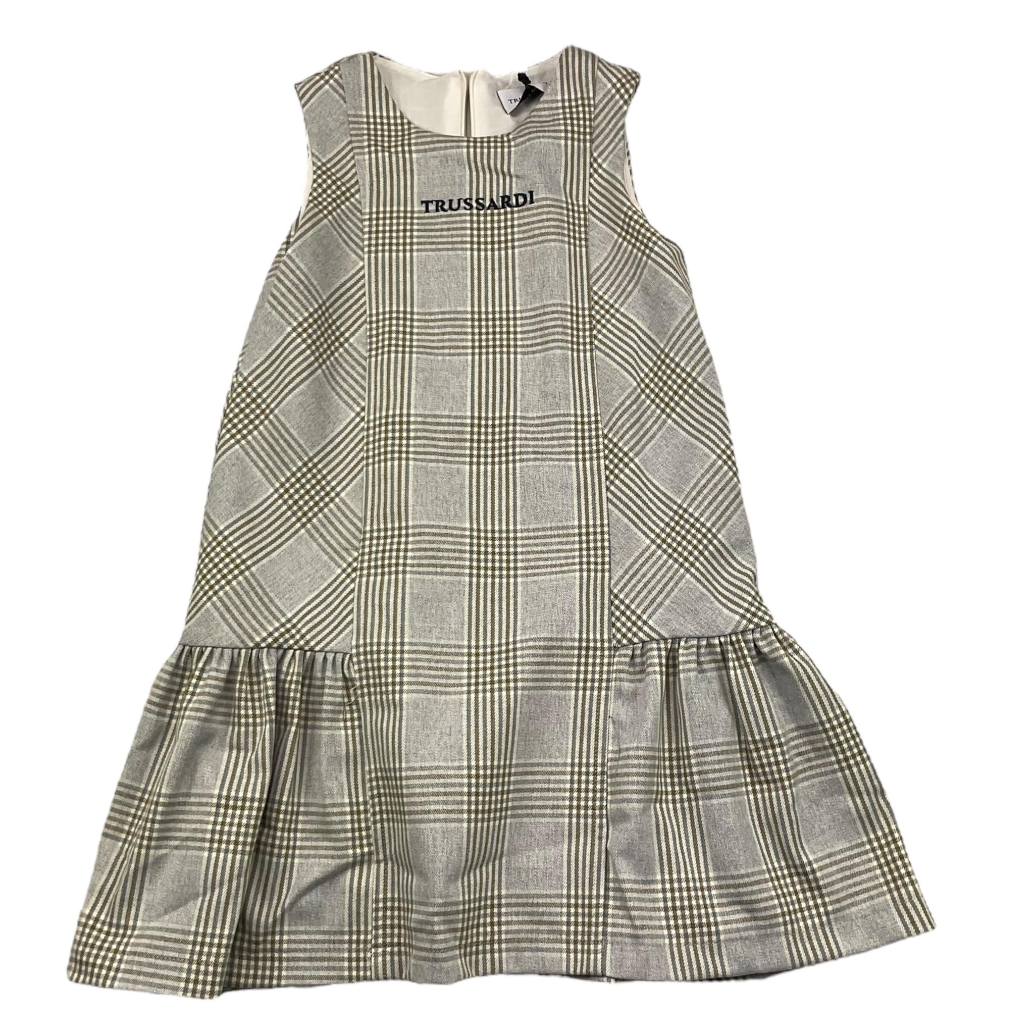 TRUSSARDI abito giromanica stampa fantasia Grigio per Bambina TGA25041 GRIGIO TRUSSARDI 