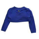 Alice Pi Solid Blue Baby Girl Shrug
