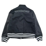 John Richmond Giubbino con Maniche In Ecopelle Tinta Unita con Bottoni per Bambino RBP26230GB NERO JOHN RICHMOND 