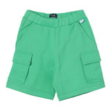 The Owl Bermuda In Solid Green Fleece For Boys
