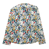 Alessandro Lamura Long Sleeve Shirt Floral Pattern White For Newborn
