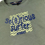 K-Way T-Shirt Girocollo Tinta Unita con Stampa per Bambino K1161YW VERDE K-WAY 