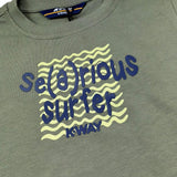 K-Way T-Shirt Girocollo Tinta Unita con Stampa per Bambino K1161YW VERDE K-WAY 