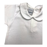 Babidu Body Mezza Manica Tinta Unita Bianco Per Neonato
