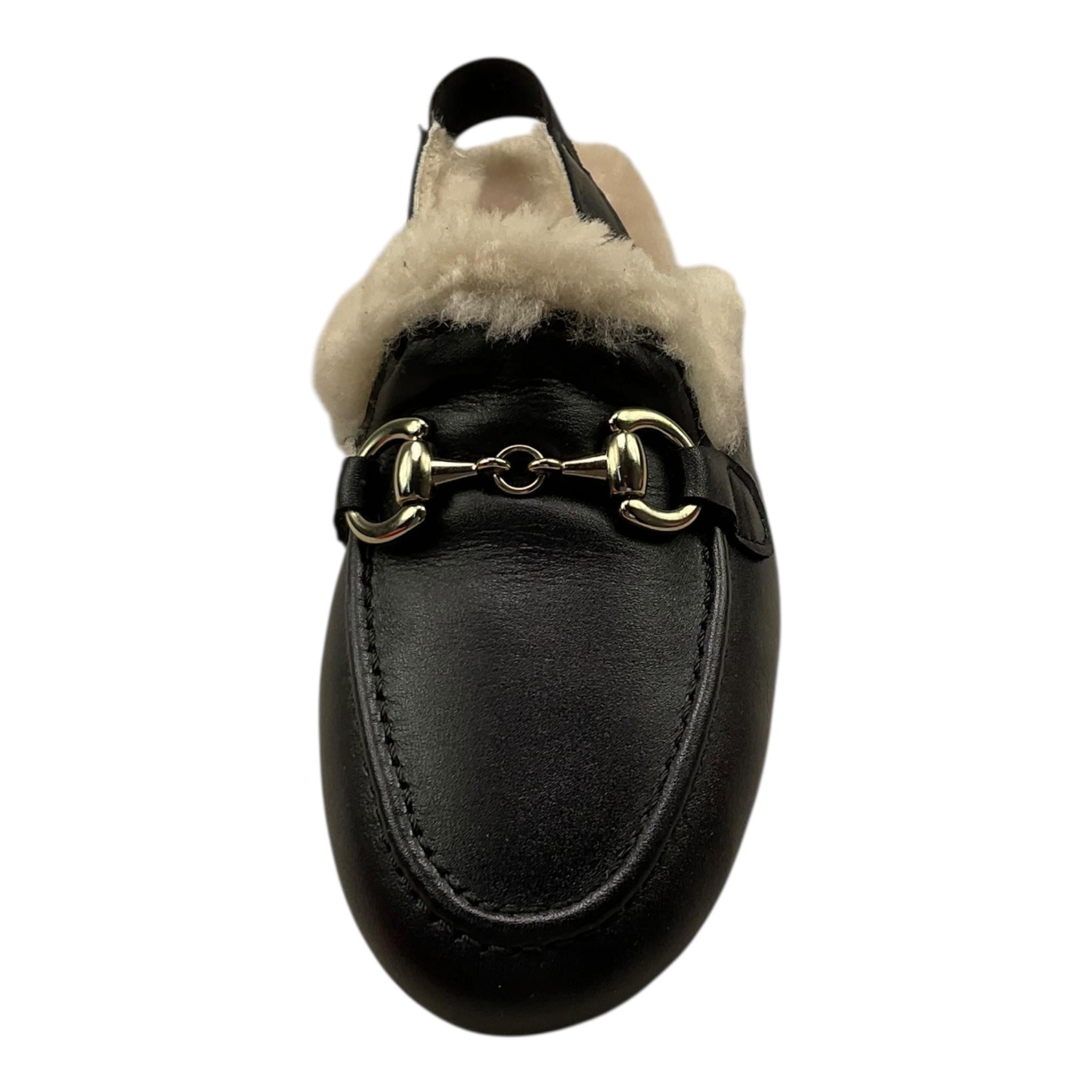 PAPANATAS sandali tinta unita con pelliccia Nero per Bambina 6958AB NERO PAPANATAS 