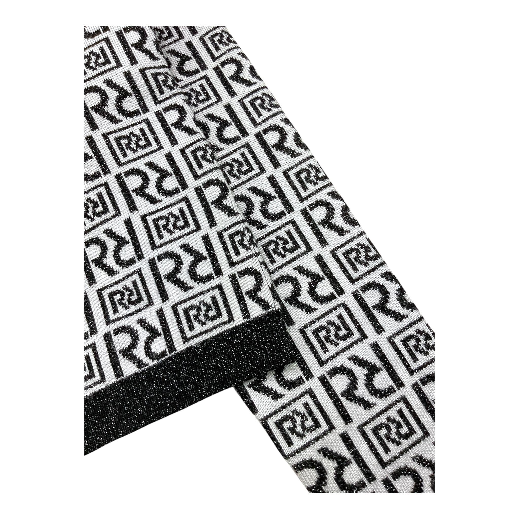 Relish Cardigan Bicolre Logato per Bambina RGP2402637004 BIANCO/NERO RELISH 