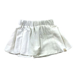 Bamboom+Babies Solid Color Elastic Waist Shorts White For Newborn Baby Girl