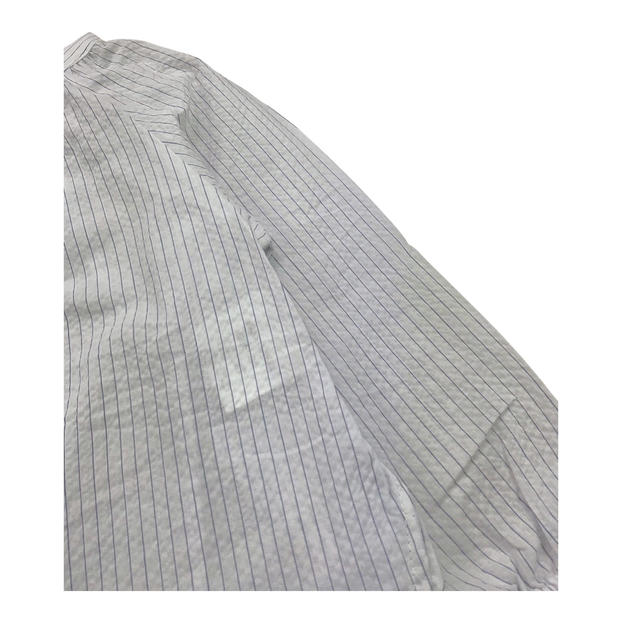 Babe & Tess Camicia Tinta Unita con Fantasia A Righe per Bambina 03518037 BIANCO BABE & TESS 