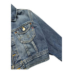 Replay Giubbino In Denim Tinta Unita con Bottoni per Bambina SB8Z1 BLU REPLAY 