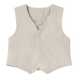 Mayoral Gilet Tinta Unita con Bottoni per Neonato 1303 BEIGE MAYORAL 