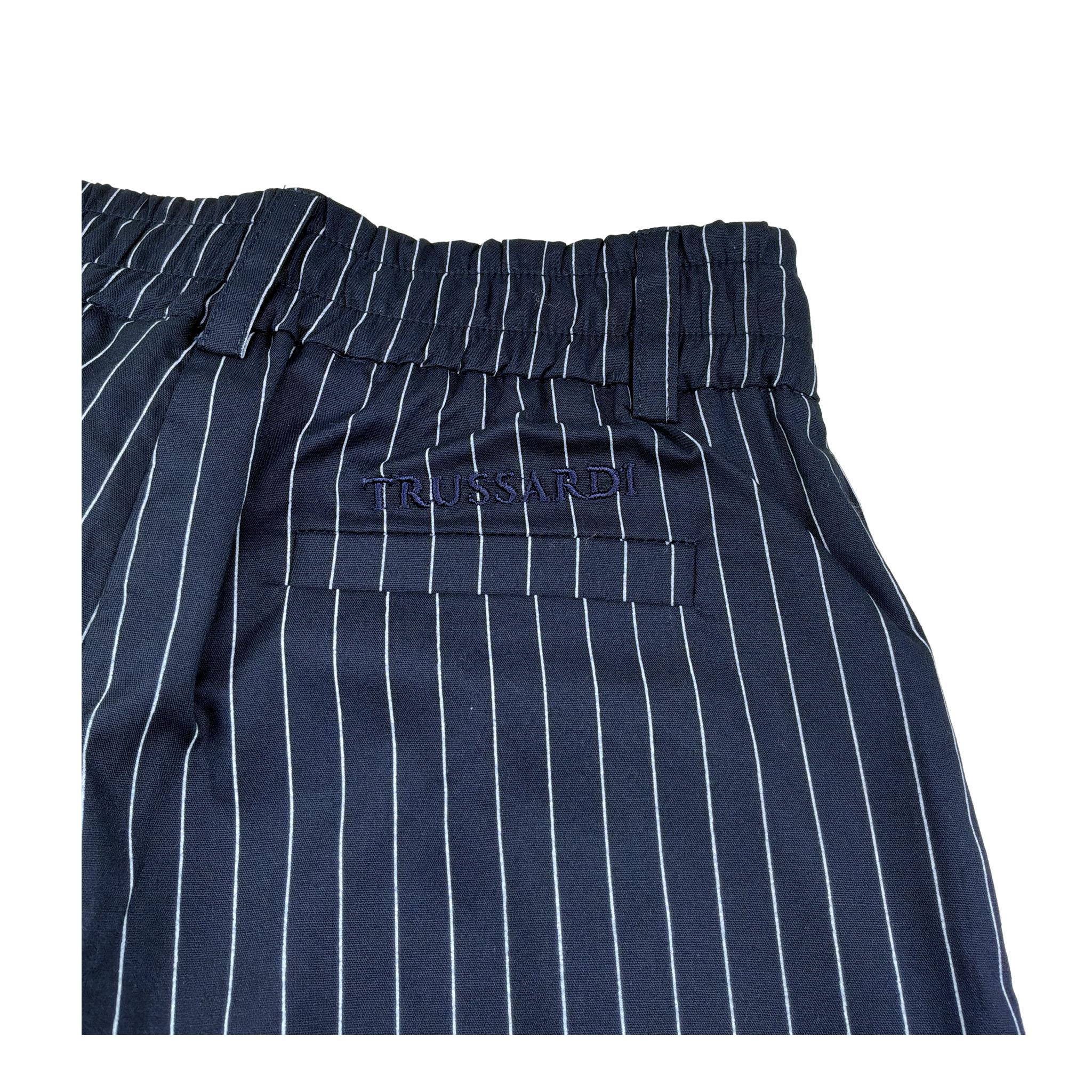 Trussardi Pantalone Modello Palazzo Tinta Unita per Bambina TGP26085PA BLU TRUSSARDI 