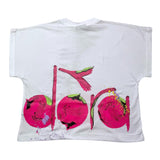 Diadora T-Shirt Crew Neck Solid Color With White Logo For Girls